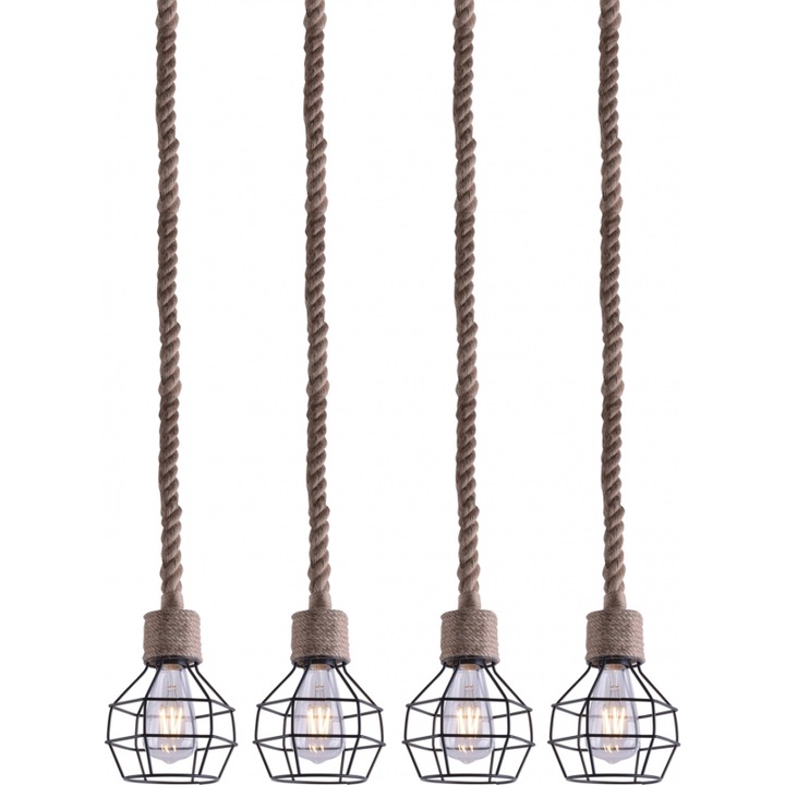 Lustra Bellota GRENADE-4, negru, 77-3684