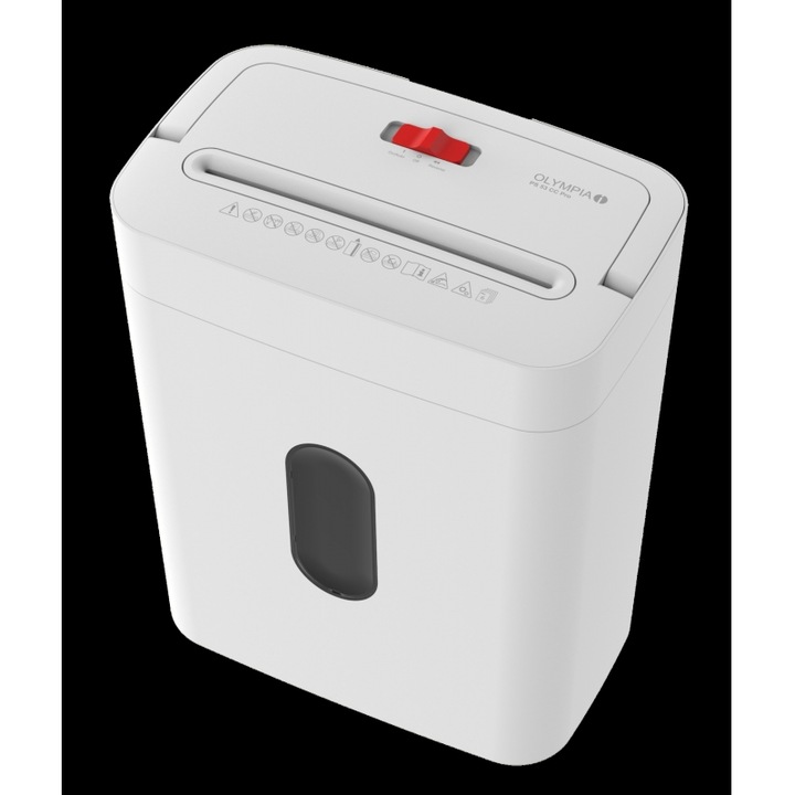 Distrugator de documente Olympia PS 53 CC Pro, taiere in cruce P-4, capacitate 15L, alb