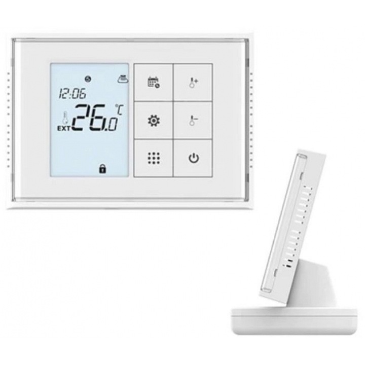 Termostat inteligent Hysen HY010RF cu LCD, control de la distanta, 5x8cm