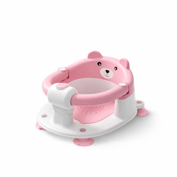 Cada pentru bebelusi, Giggles, cu anti-alunecare, roz