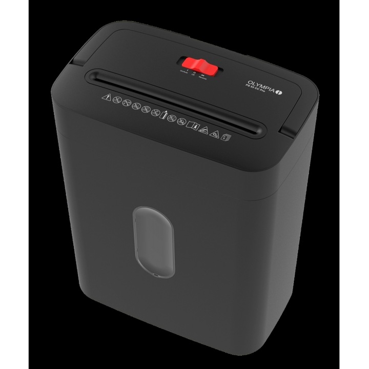 Distrugator de documente Olympia PS 53 CC Pro, taiere in cruce P-4, capacitate 15L, culoare neagra