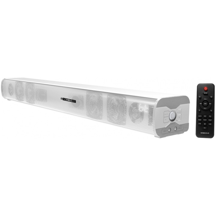 Soundbar SONICGEAR BT5.0 Ultra Bass 140W alb