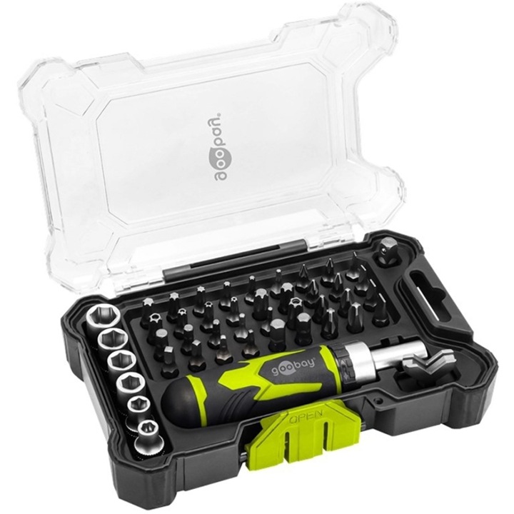 Set surubelnite GOOBAY 77842, 43 accesorii, cutie transport