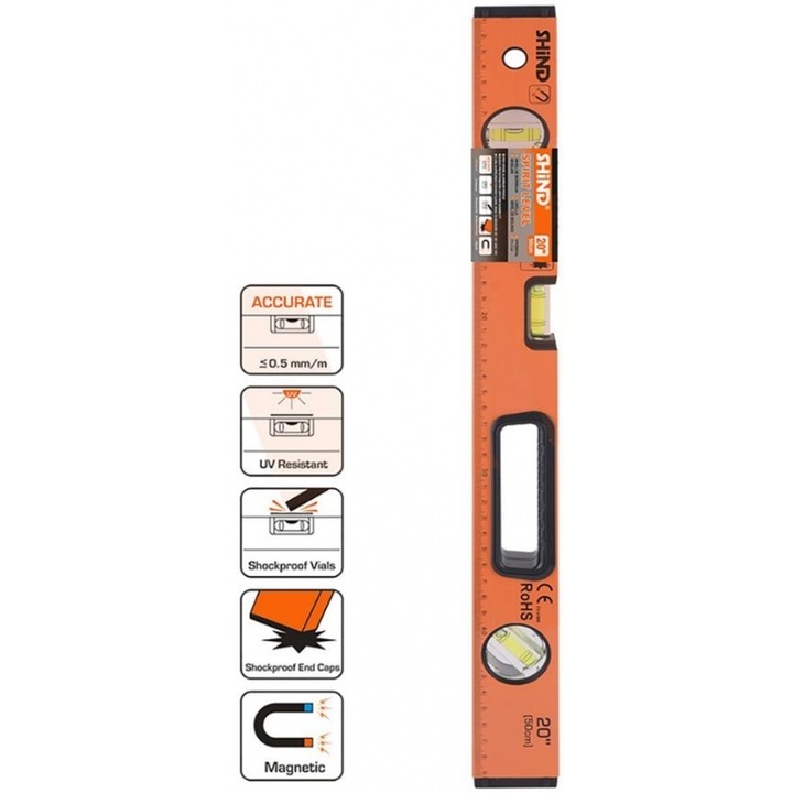 Unelte de masura Shind Magnetiko 50cm