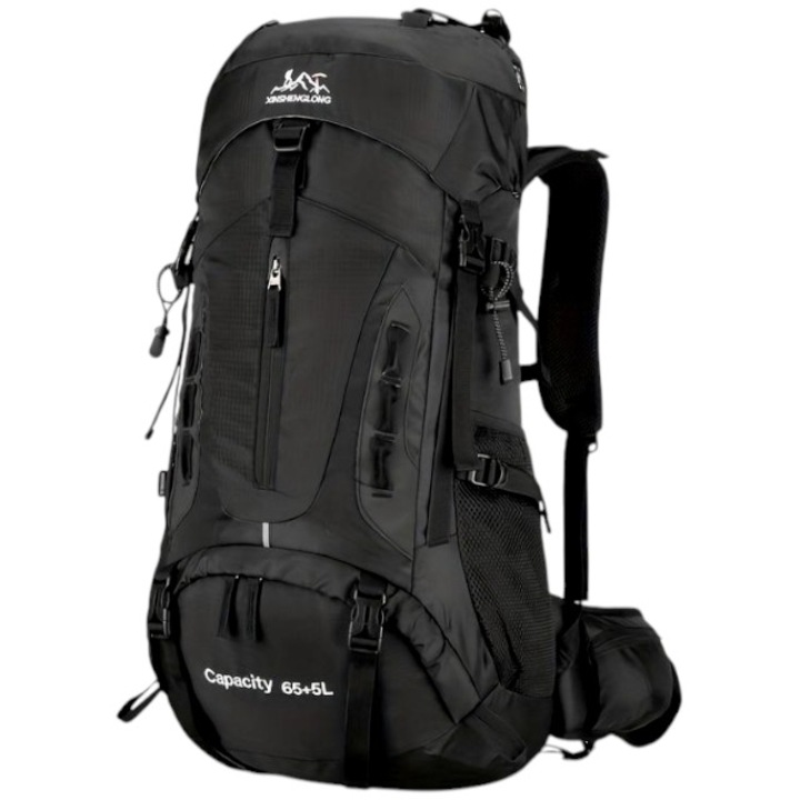 Rucsac drumetie Tradesor H2207 65L+5L negru