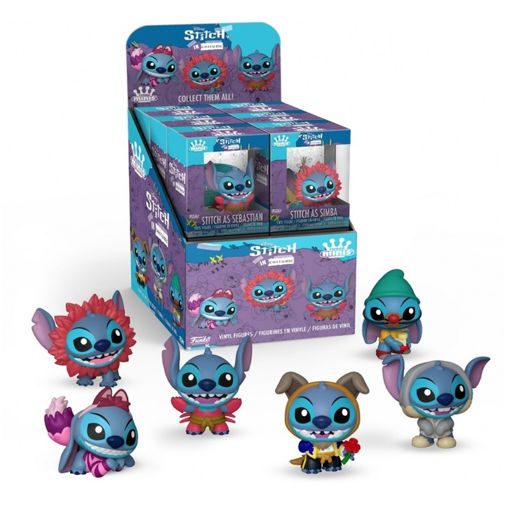 Figurine Funko Minis: Lilo & Stitch - Stitch in Costum, set, vinil