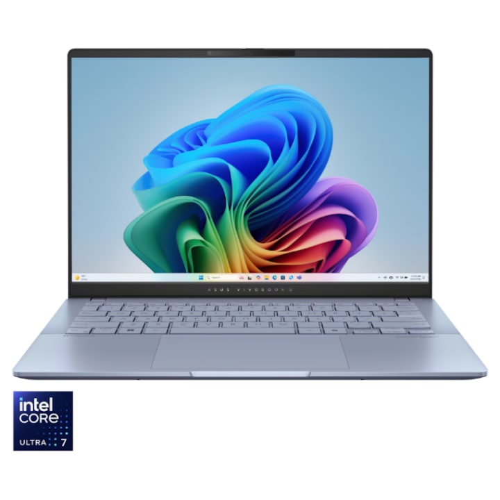 Laptop ASUS Vivobook S 14, 14'', Intel Core Ultra 7, 16 GB RAM, 1 TB SSD, Mist Blue