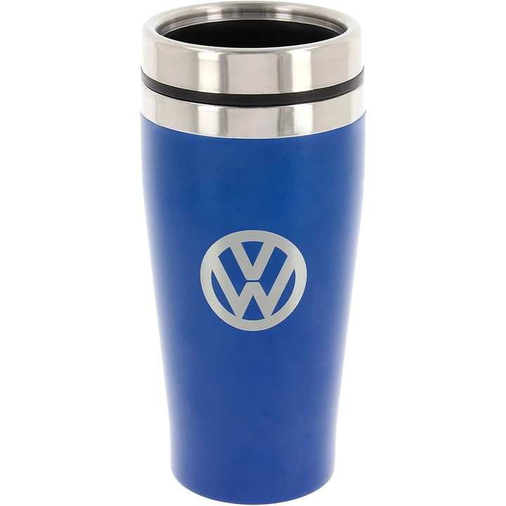 Термос чаша VW от неръждаема стомана 400ml - Синя