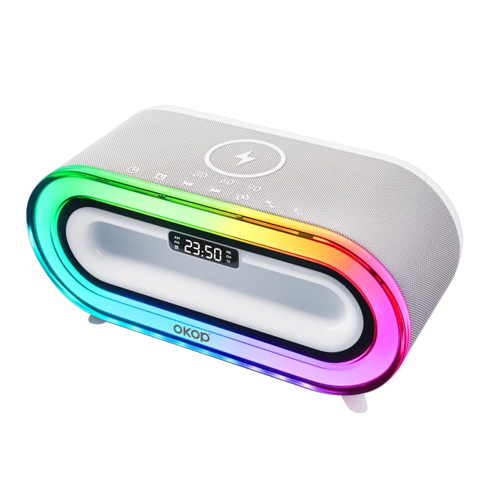 Boxa portabila OKOP KP-576, 3 IN 1, cu incarcare Wireless 15W