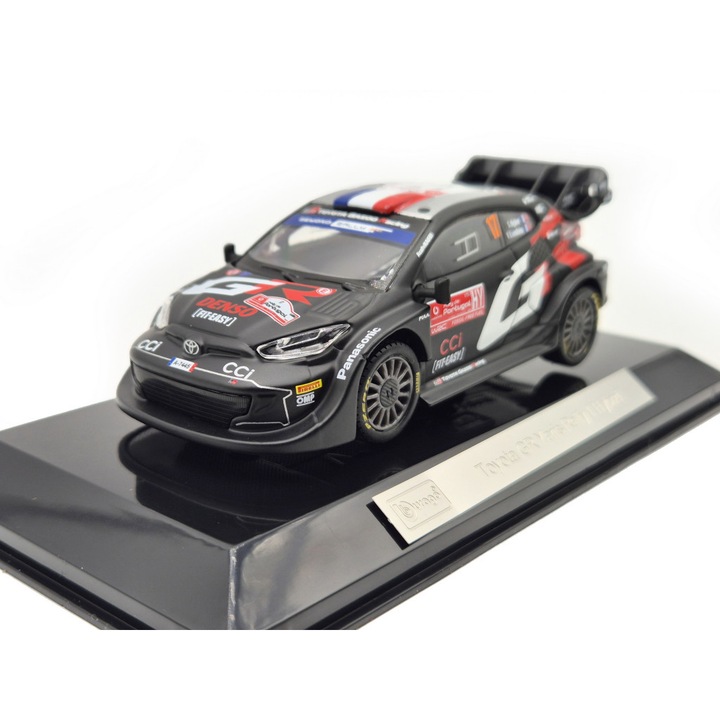 Toyota Yaris GR Rally1 - Gazoo Racing WRT (2024) - #17 - Sebastien Ogier - Vincent Landais - Bburago - 1:43