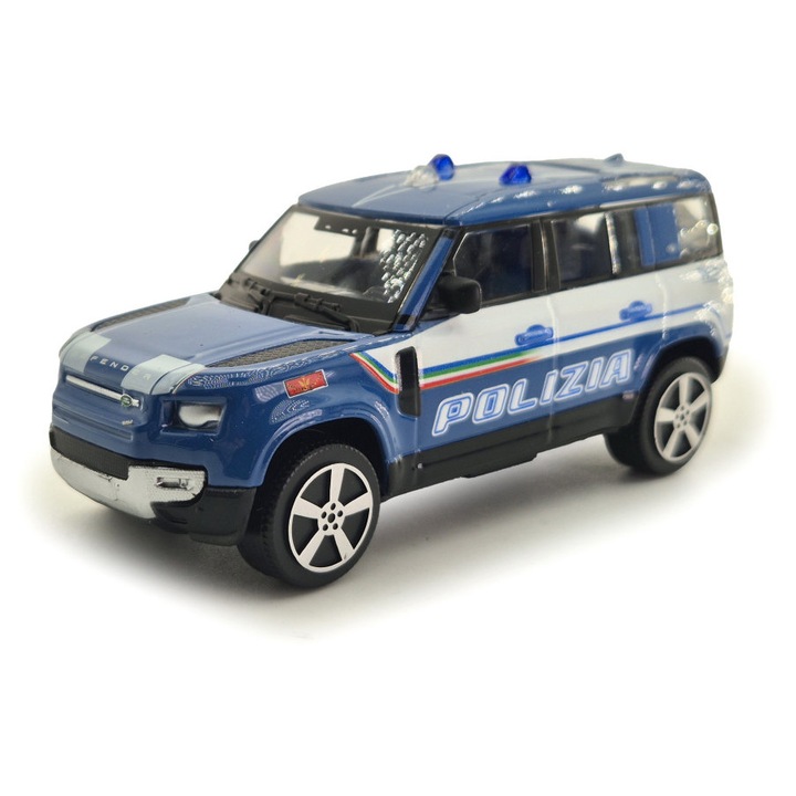 Land Rover New Defender 110 Polizia (2022) - rendőrautó - Bburago - 1:43