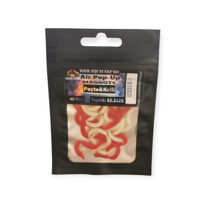Air Pop-Up AquaCarp MAGGOTS Peste&Krill 40buc