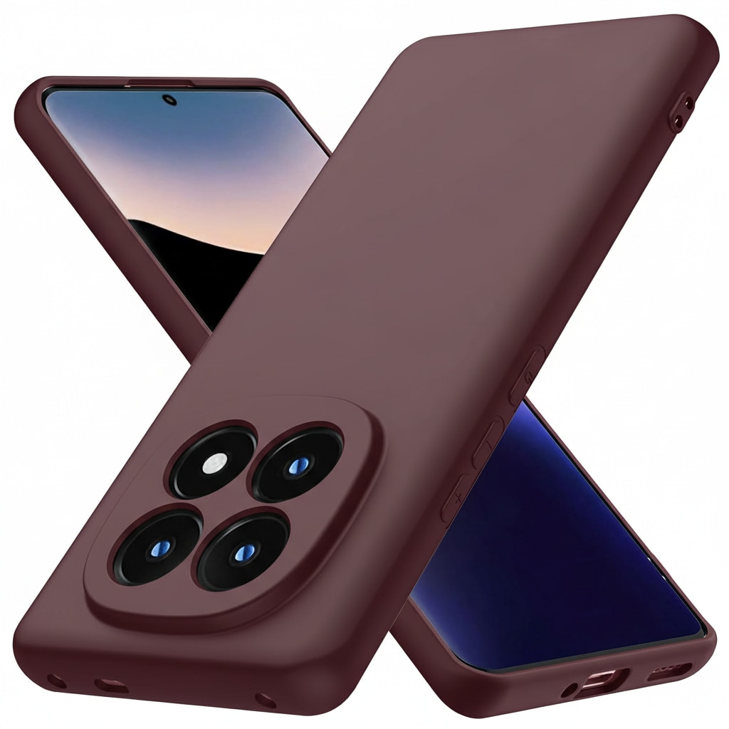 Husa pentru Xiaomi Redmi Note 15 5G / Note 15 4G / Poco M8 5G Daden® Silicon SoftFlex, Ultra Slim, Protectie sporita, Interior de microfibra, Visiniu