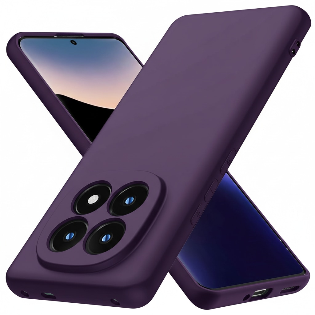 Husa pentru Xiaomi Redmi Note 15 5G / Note 15 4G / Poco M8 5G Daden® Silicon SoftFlex, Ultra Slim, Protectie sporita, Interior de microfibra, Mov inchis