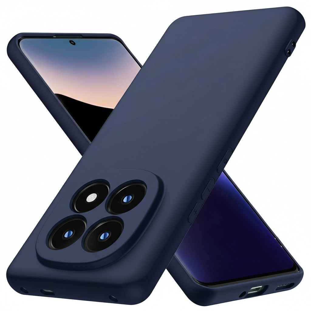 Husa pentru Xiaomi Redmi Note 15 5G / Note 15 4G / Poco M8 5G Daden® Silicon SoftFlex, Ultra Slim, Protectie sporita, Interior de microfibra, Albastru inchis