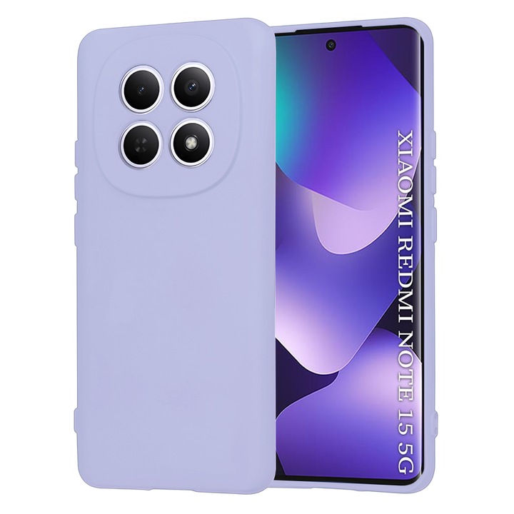 Husa pentru Xiaomi Redmi Note 15 5G / Note 15 4G / Poco M8 5G - Techsuit SoftFlex - Light Purple
