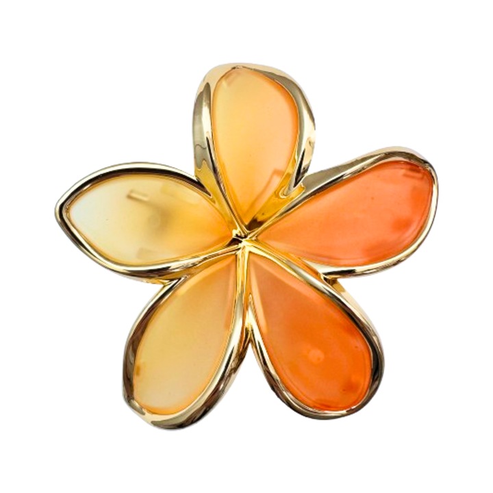 Щипки за коса, шнола за коса, фиби, модел тайландско цвете, хавайско цвете, 8см