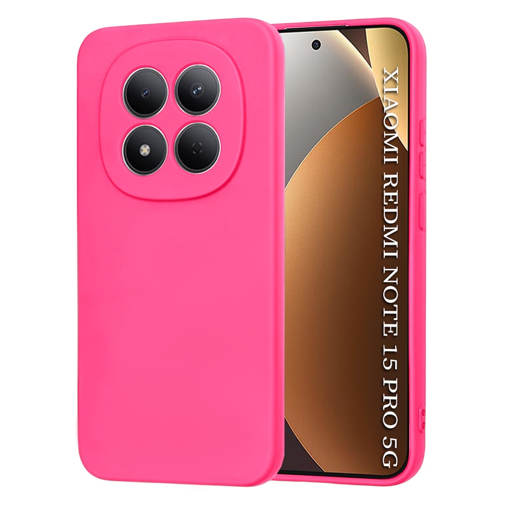 Husa pentru Xiaomi Redmi Note 15 Pro 5G - Techsuit SoftFlex - Hot Pink