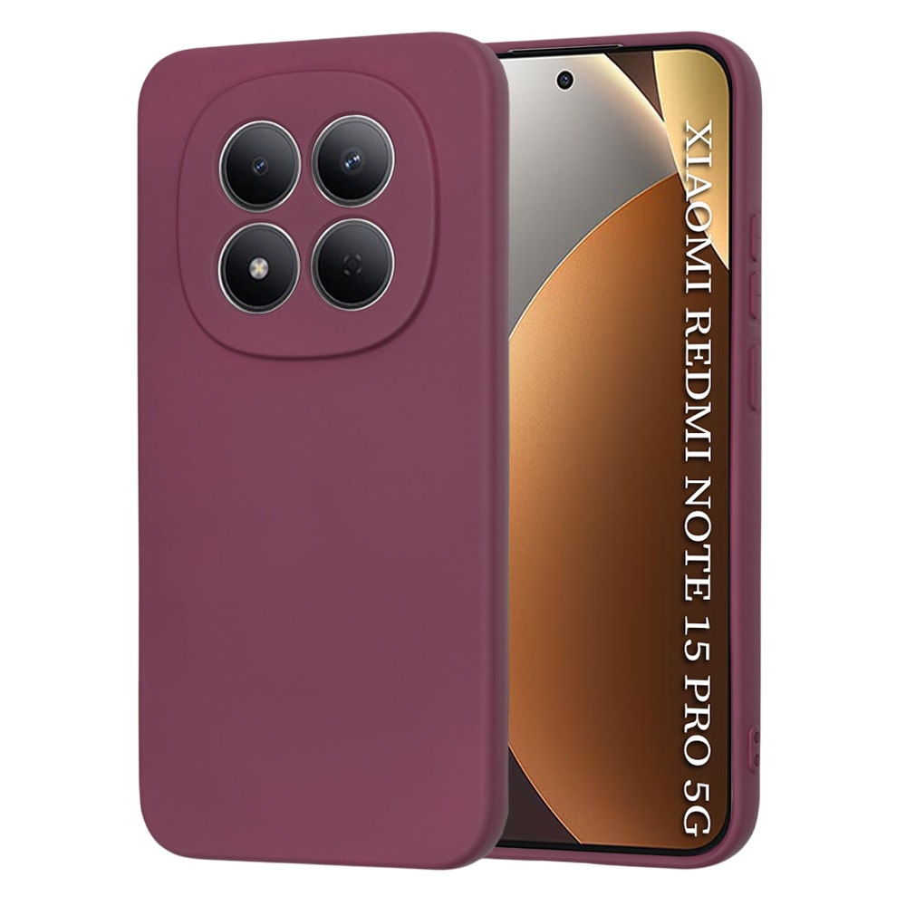 Husa pentru Xiaomi Redmi Note 15 Pro 5G - Techsuit SoftFlex - Plum Red