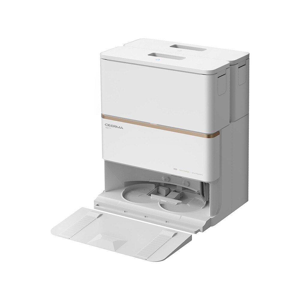 Robot Aspirator, Mop, 15000Pa, Statie, Navigatie Laser, Mi Home App - Deerma (X80) - White