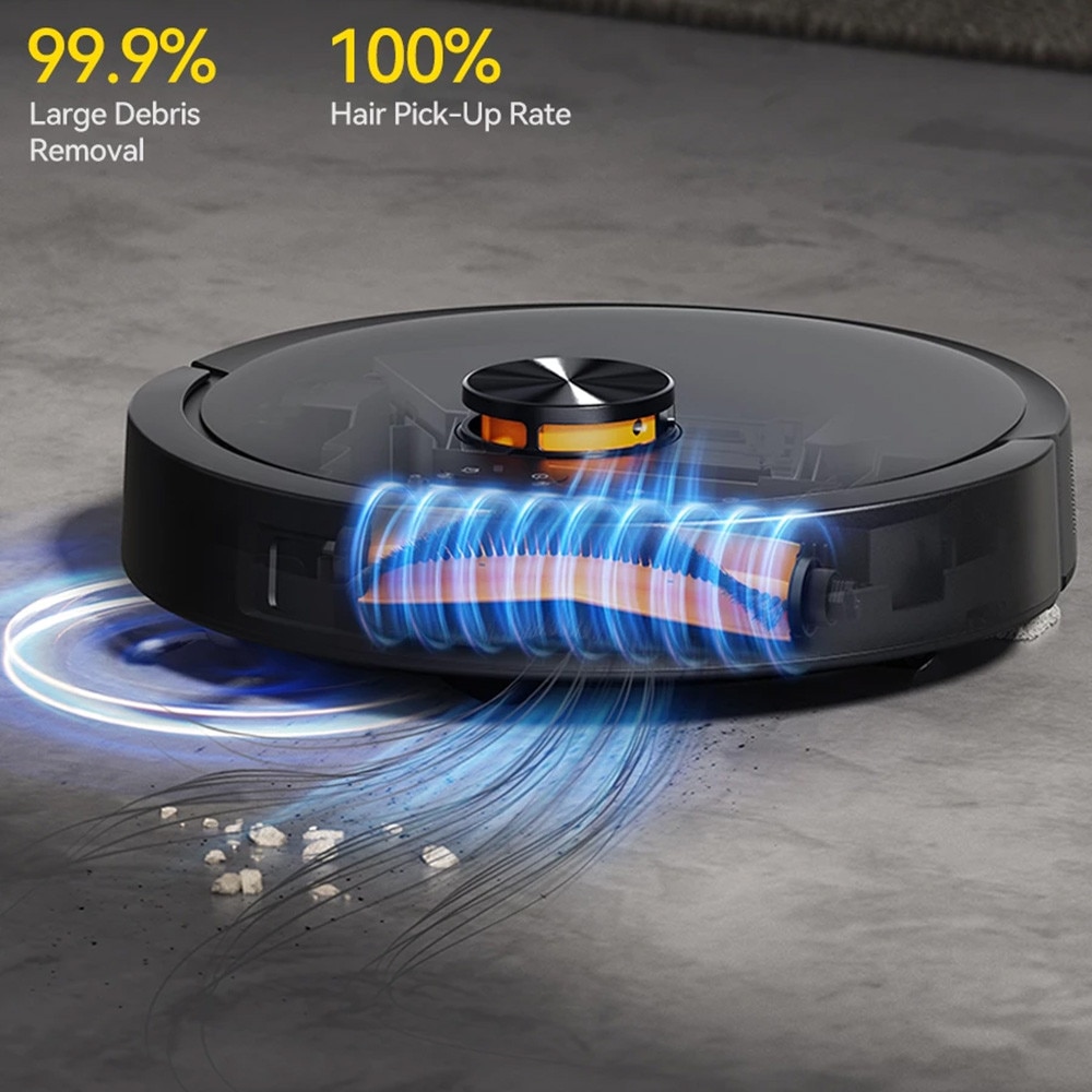 Robot Aspirator, Mop, 13000Pa, Statie, Navigatie Laser, Mi Home App - Deerma (S30) - Black
