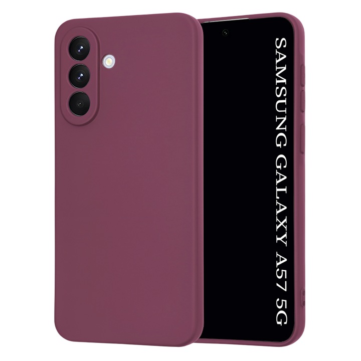Husa pentru Samsung Galaxy A57 5G - Techsuit SoftFlex - Plum Red
