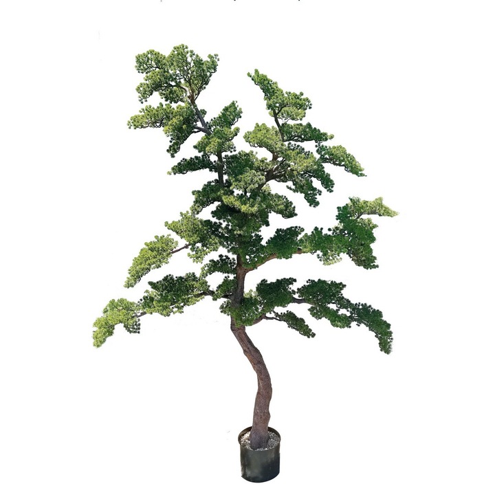 Bonsai verde artificial in ghiveci 24, 5 x 230 cm