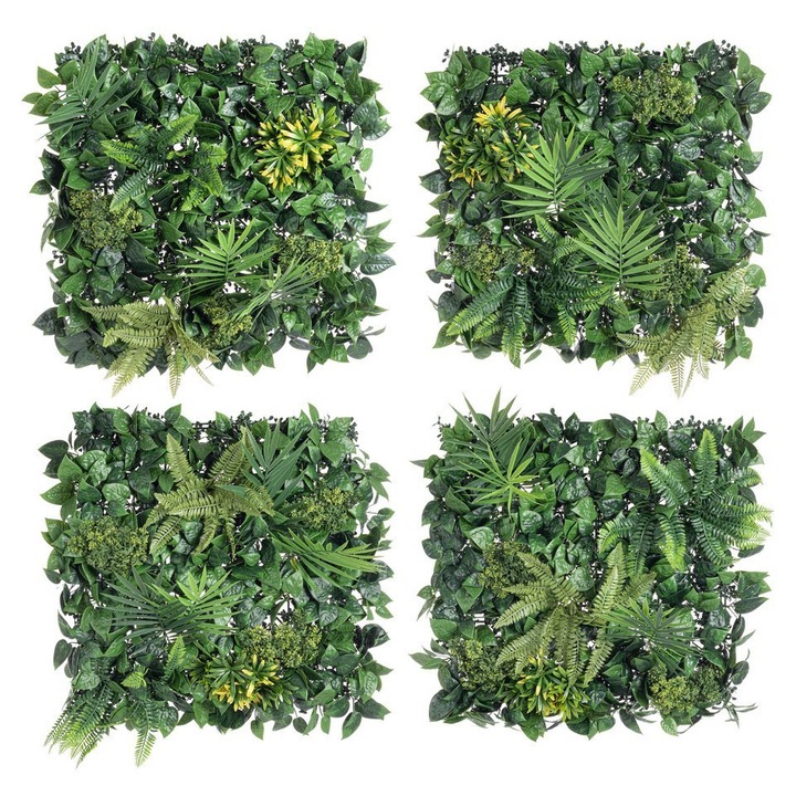 4 db 50x50 cm-es műnövény panel készlet