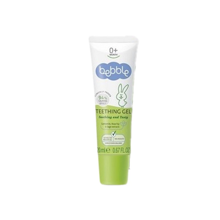 Gel gingival cu efect calmant pentru gingiile bebelusilor, Bebble 303133, Verde 0-3 luni 3-6 luni