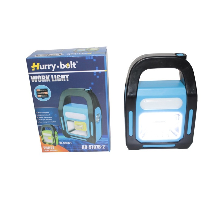 Фенер с дръжка, акумулаторна батерия, соларен, тип фенер, 9707A-2