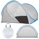 Cort plaja si picnic semi-deschis Sersimo, protectie UV, 200x120x110cm, gri