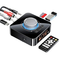 Streamer audio Bluetooth 5.1 cu telecomnda si volum, cu display si USB
