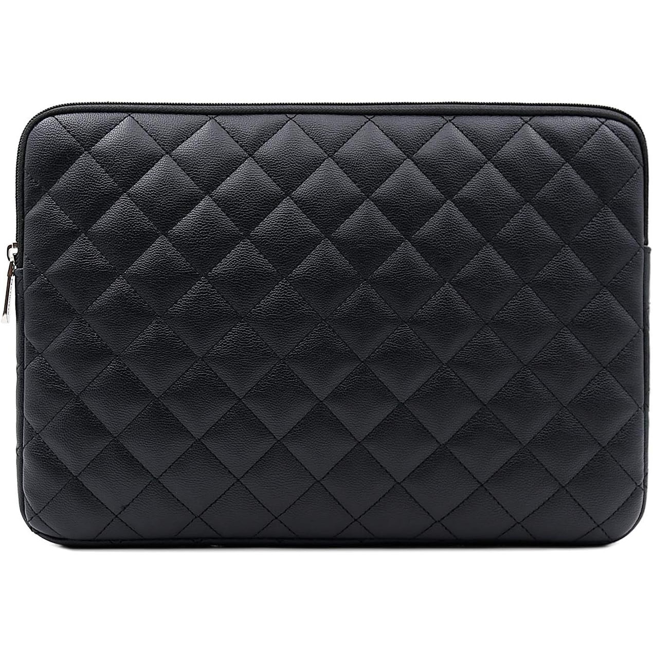 Husa Laptop 14" Piele Ecologica Diamond, Negru, Protectie Impermeabila