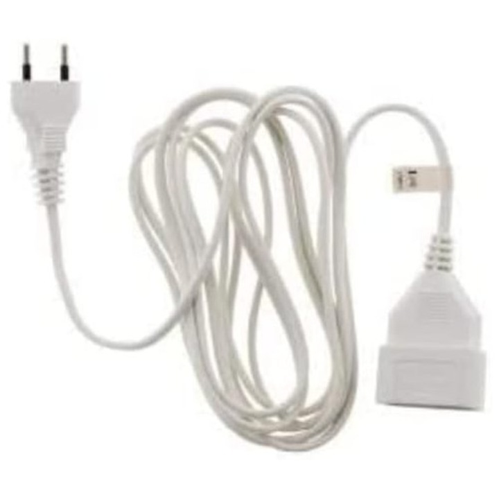 Prelungitor Alb Zenitech 5m, 2x0.75mm², HO3VVH2-F, Cu Impamantare
