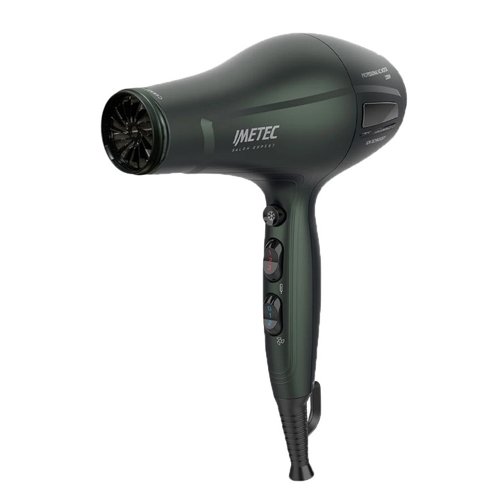 Професионален сешоар с йонизатор Imetec Salon Expert P3 3600 #3118174 20-26, 8 комбинации въздух/температура, 2200 W, Зелен, Еко Пак
