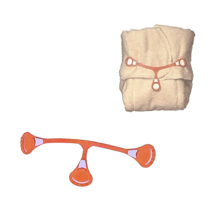 Snappi Nappy Fastener textil pelenka rögzítő 232262880, 13 cm, narancssárga