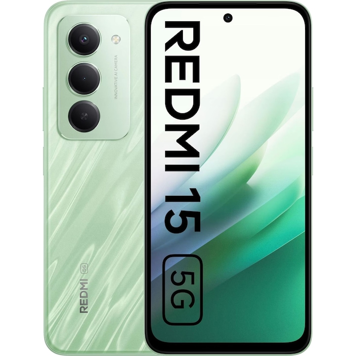 Смартфон Xiaomi Redmi 15 5G, 8GB, 256GB, Ripple Green