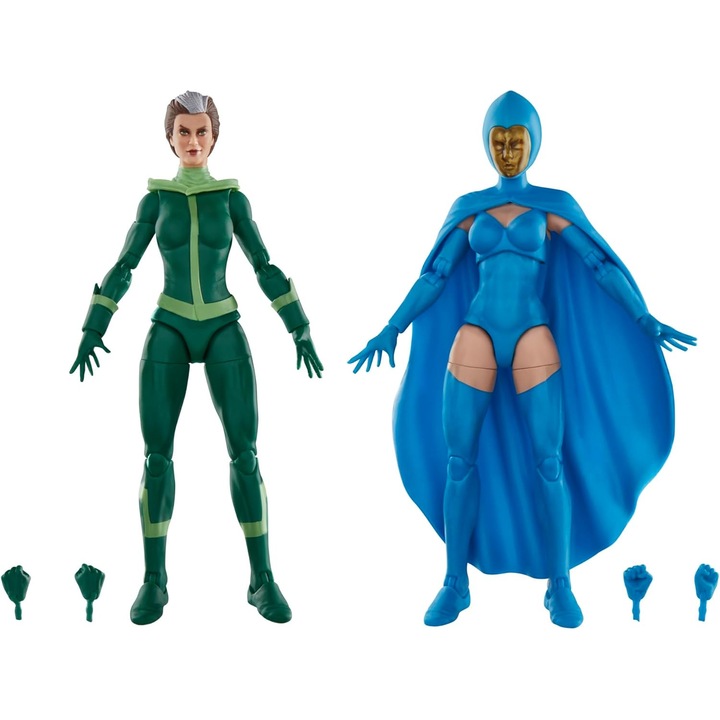 Комплект съчленени фигурки Rogue и Destiny (X-Men Comics) Marvel Legends Series 15 см