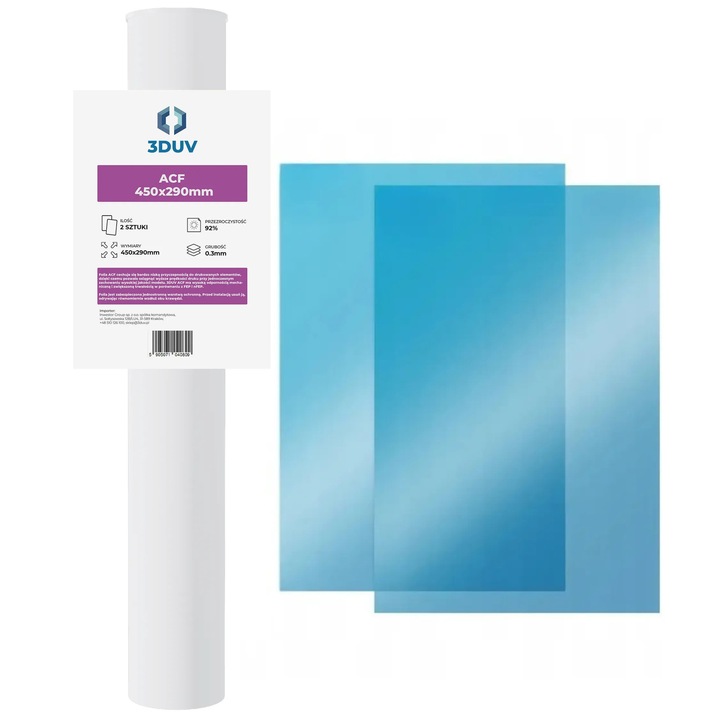 Фолио ACF, 3DUV, 450x290 мм, 2 броя, за 3D принтер