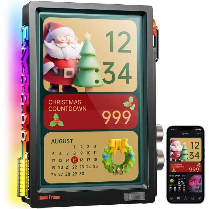 Divoom Times Frame: Digitális képkeret 10.1" IPS, WiFi, 64GB