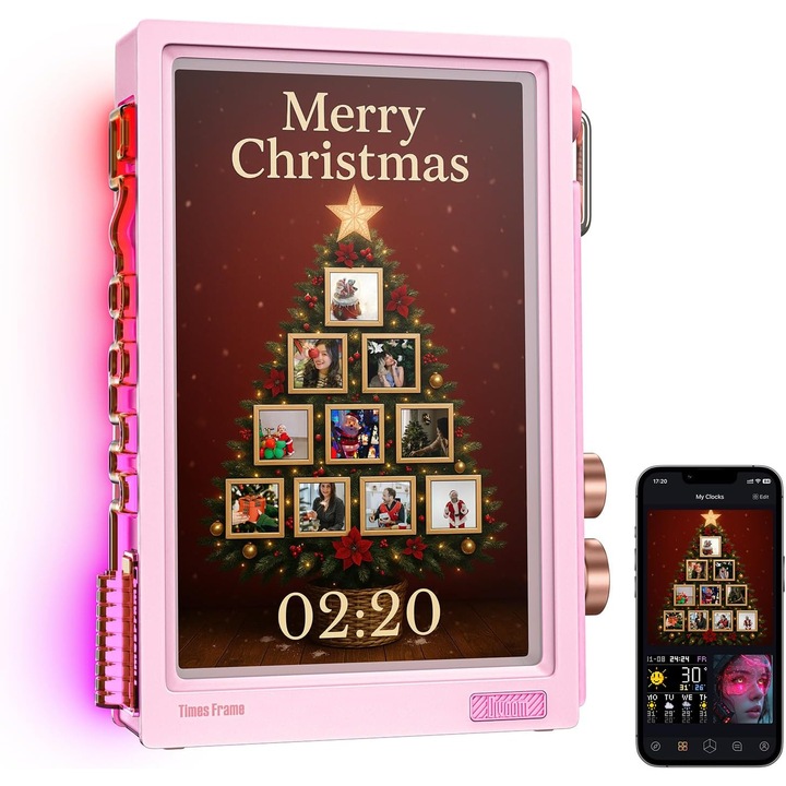 Divoom Times Frame: Digitális Fotó WiFi Kijelző, 32 GB, 10.1" IPS HD Képernyő