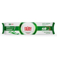Servetele umede Fairy Power Wipes compatibile cu mopul, prosoape de curatare a podelelor, 50 de foi, Sapun alb, Otet alb si bicarbonat de sodiu