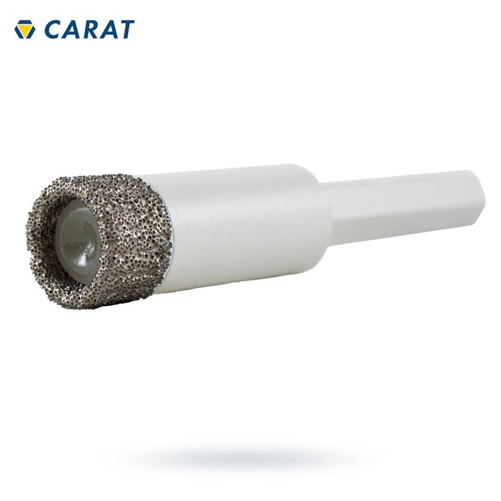 Set de coroane diamantate CARAT ETD, 16mm, hex, pentru materiale dure, lucru pe uscat
