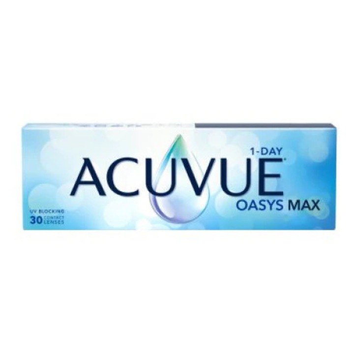Lentile de contact 1Day Acuvue OASYS MAX BC 9 30 buc dioptrie -0.75