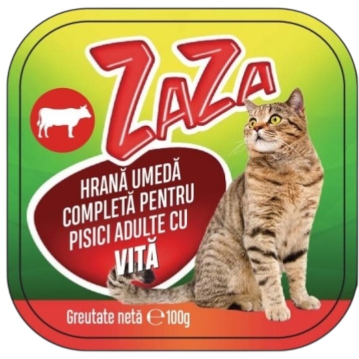 Zaza nedves macskaeledel, marha, 100g