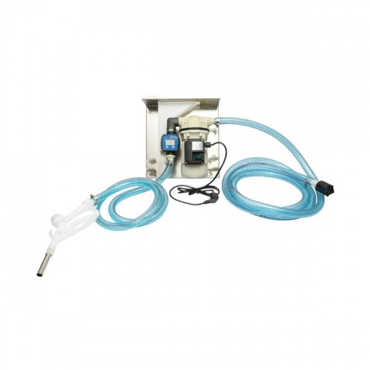 Kit pompa transfer AdBlue solutie uree 220V, 400W, debit 40L/min, contor digital, furtun transfer 2m, alimentare 4m si pistol IP55 Breckner Germany