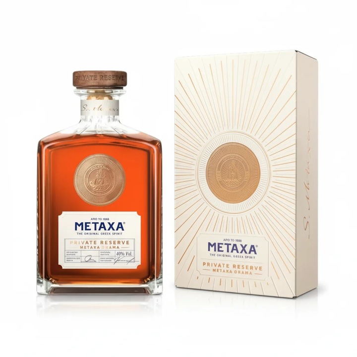 Brandy Metaxa Private Reserve Orama cu cutie 40% 0.7L