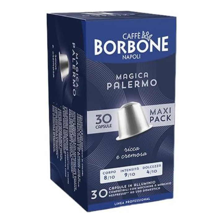 Cafea-30 capsule aluminiu Caffè Borbone Magica Palermo compatibile cu aparatele Nespresso®
