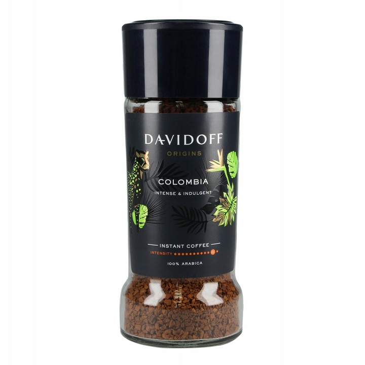Cafea instant, Davidoff Origins Colombia, 100% Arabica, Liofilizata, Intensa si complexa, Note de cacao si alune, 90g