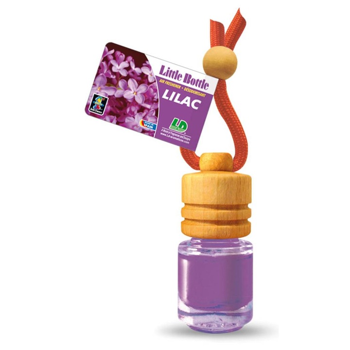 Set odorizante auto LD, 5 ml, Liliac, Lavanda, Vanilie, Ocean